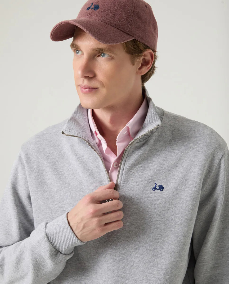 Sudadera Zip Gris | SCOTTA