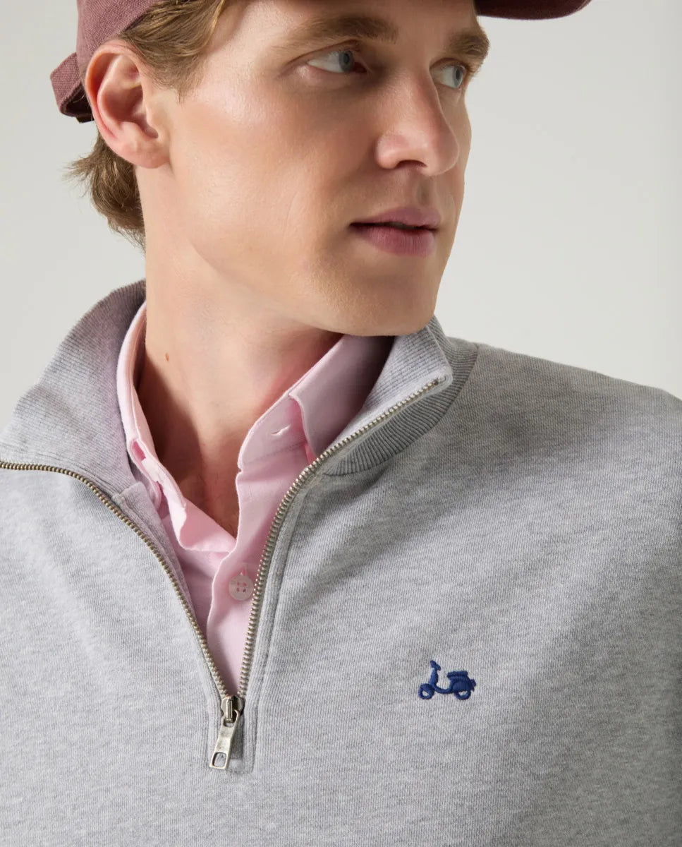 Sudadera Zip Gris | SCOTTA