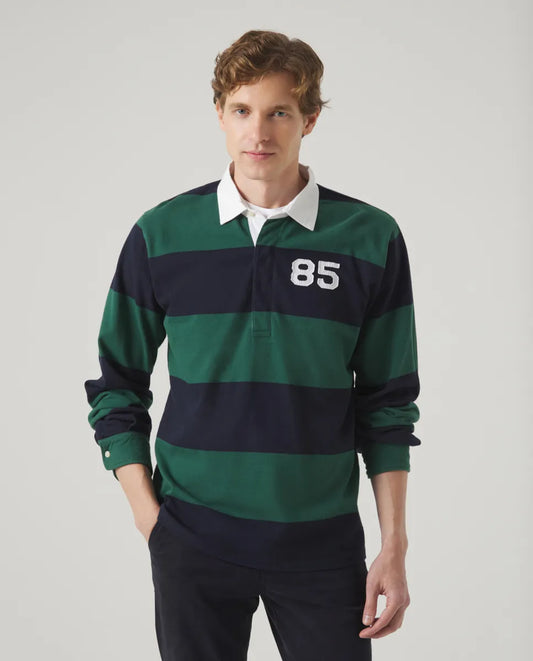 Polo James Stripes Verde | SCOTTA
