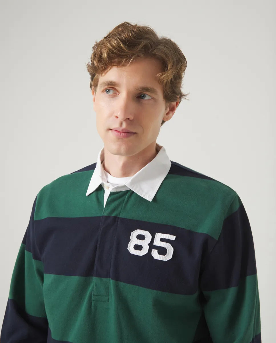 Polo James Stripes Verde | SCOTTA