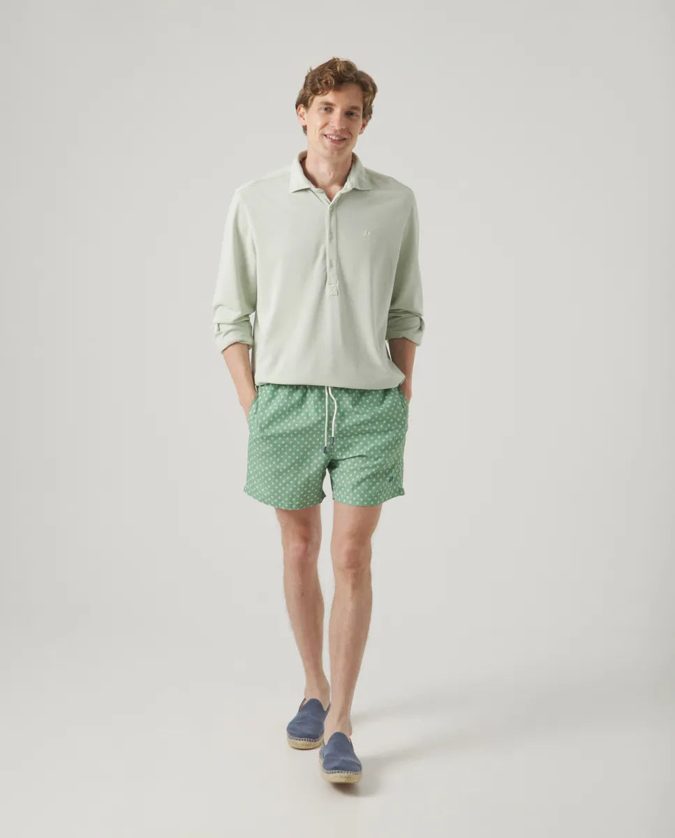 Bañador Flowers Classic Khaki | SCOTTA