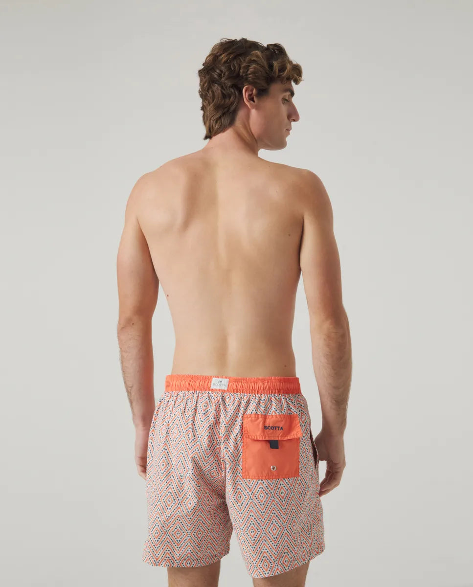 Bañador Ikat Naranja | SCOTTA