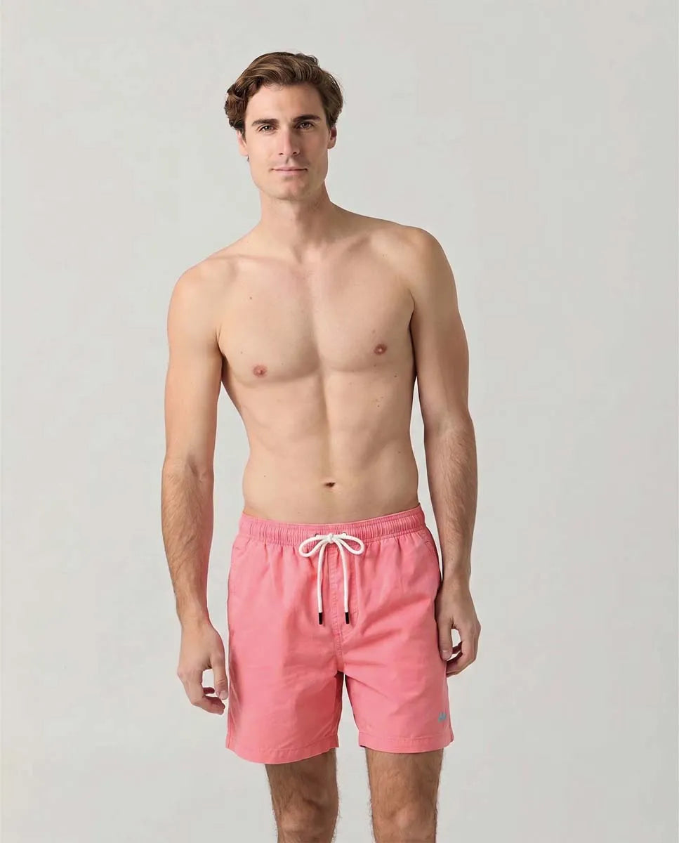 Bañador casual liso coral | SCOTTA