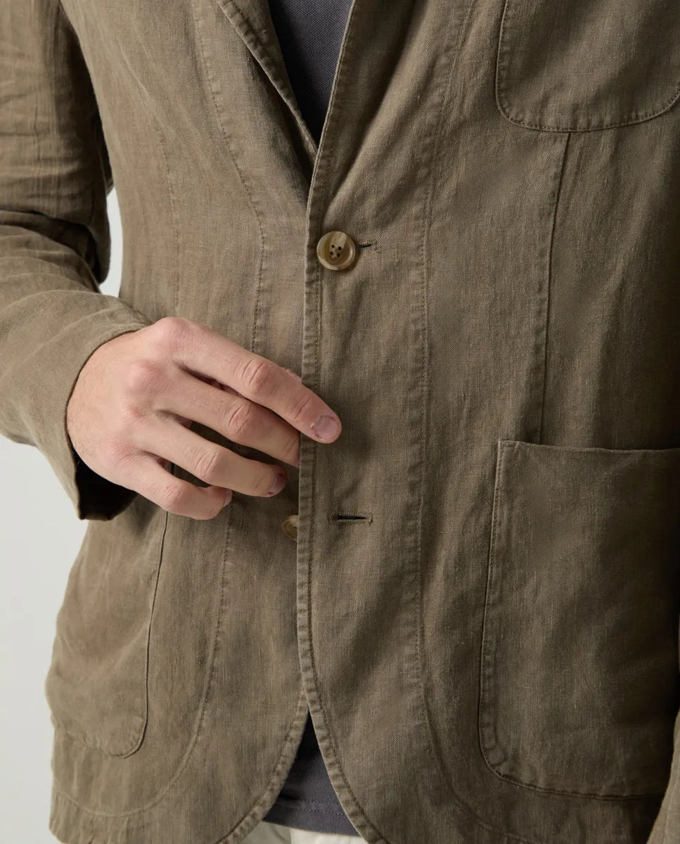 Blazer Lino Khaki | SCOTTA