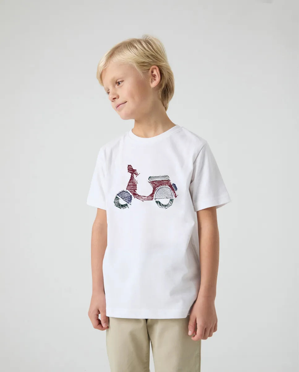 Camiseta Niño Logo Frontal Blanco | SCOTTA