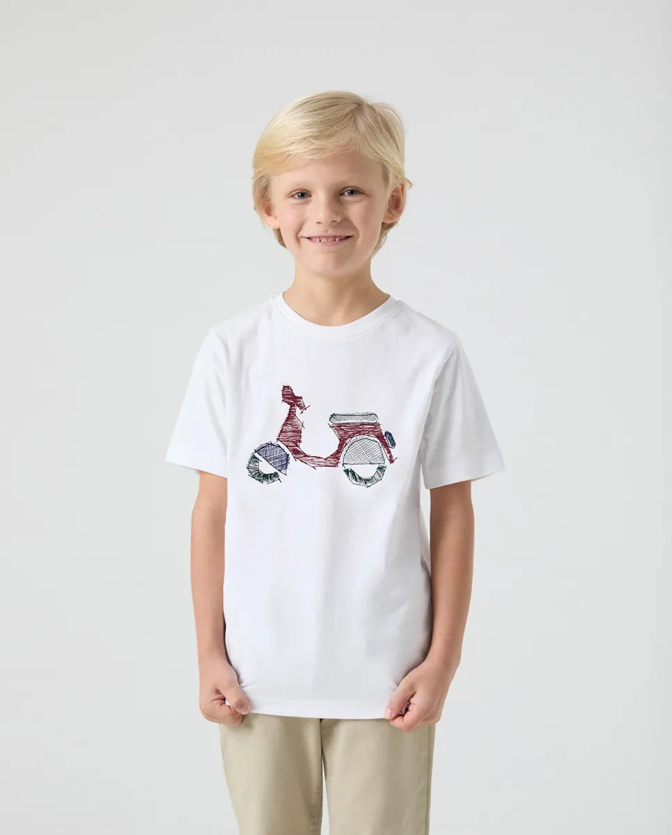 Camiseta Niño Logo Frontal Blanco | SCOTTA