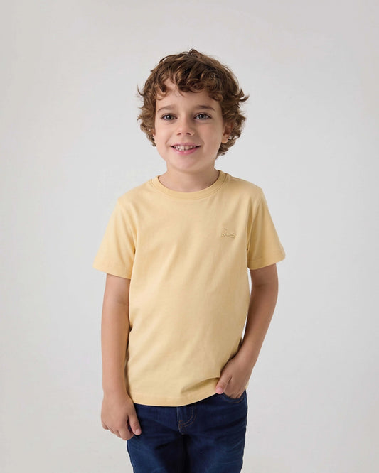 Camiseta niño classic organic amarillo | SCOTTA