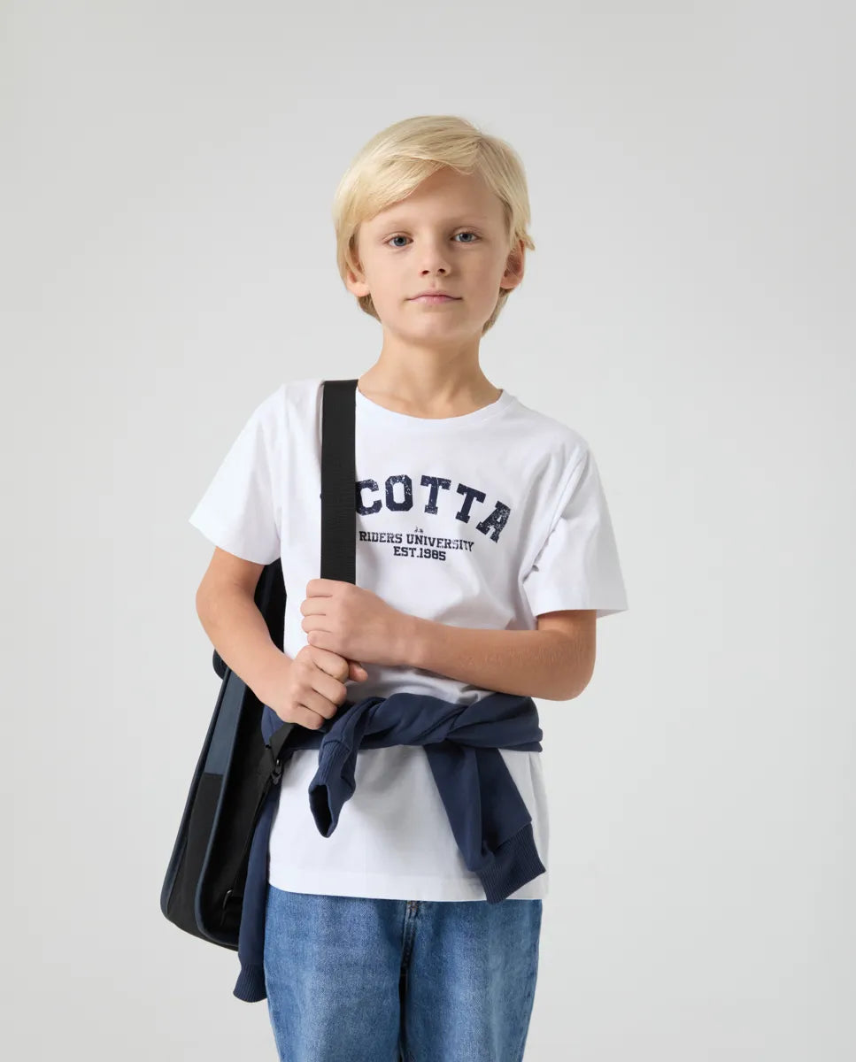 Camiseta Niño Scotta University Blanco | SCOTTA