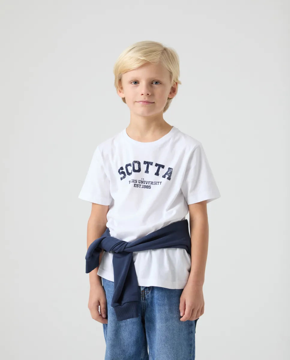 Camiseta Niño Scotta University Blanco | SCOTTA