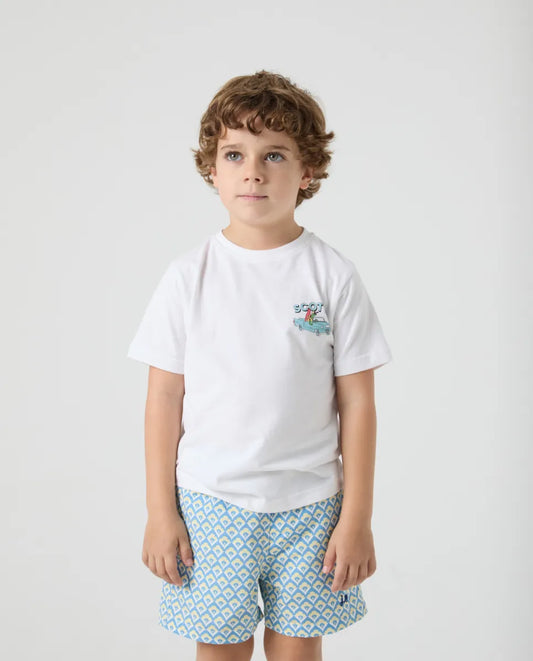Camiseta Niño Turtle Blanco | SCOTTA