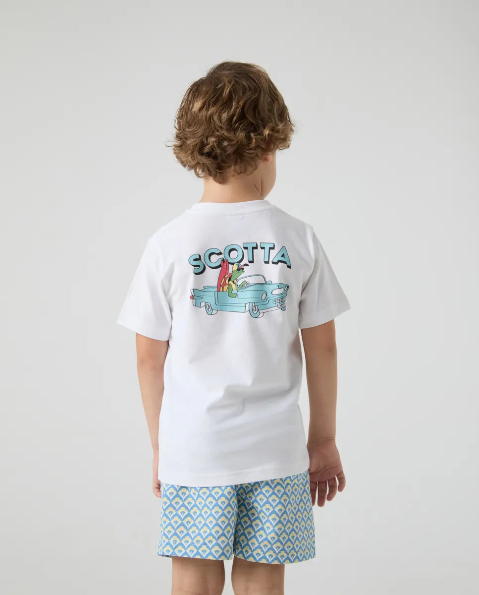 Camiseta Niño Turtle Blanco | SCOTTA
