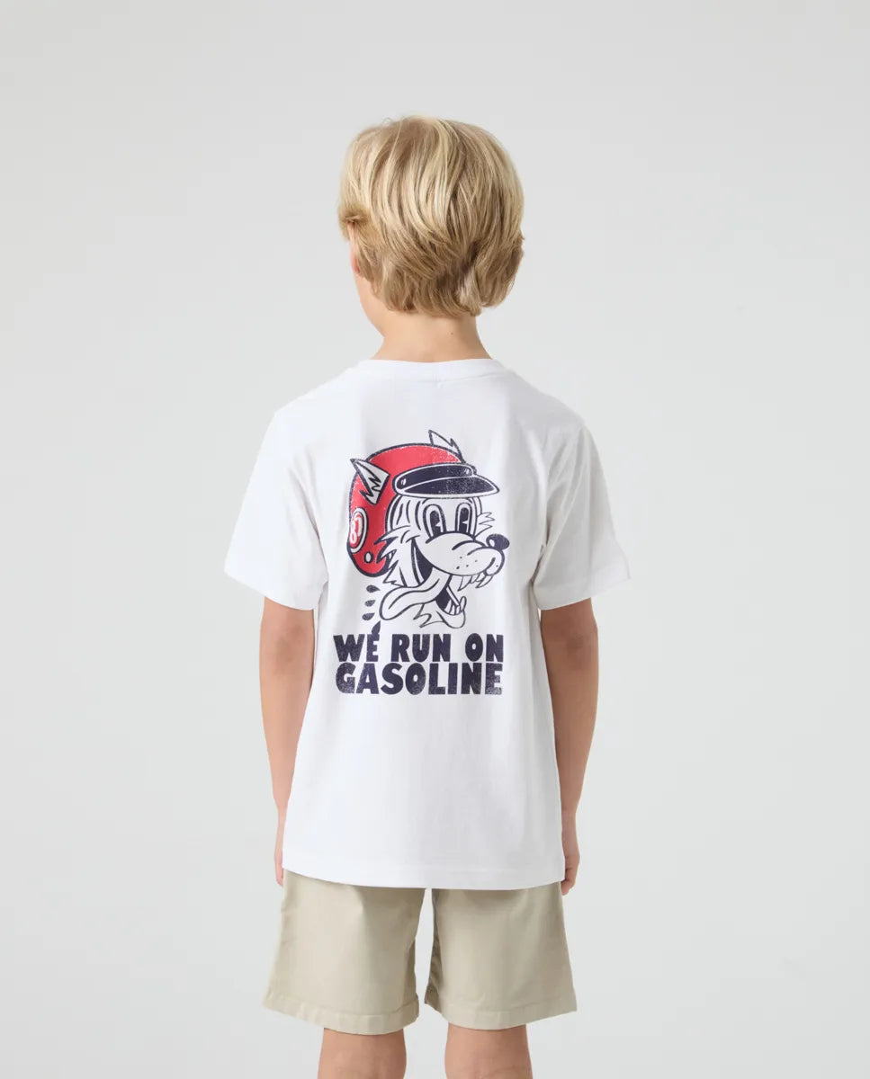Camiseta Niño Animal Pocket Blanco | SCOTTA