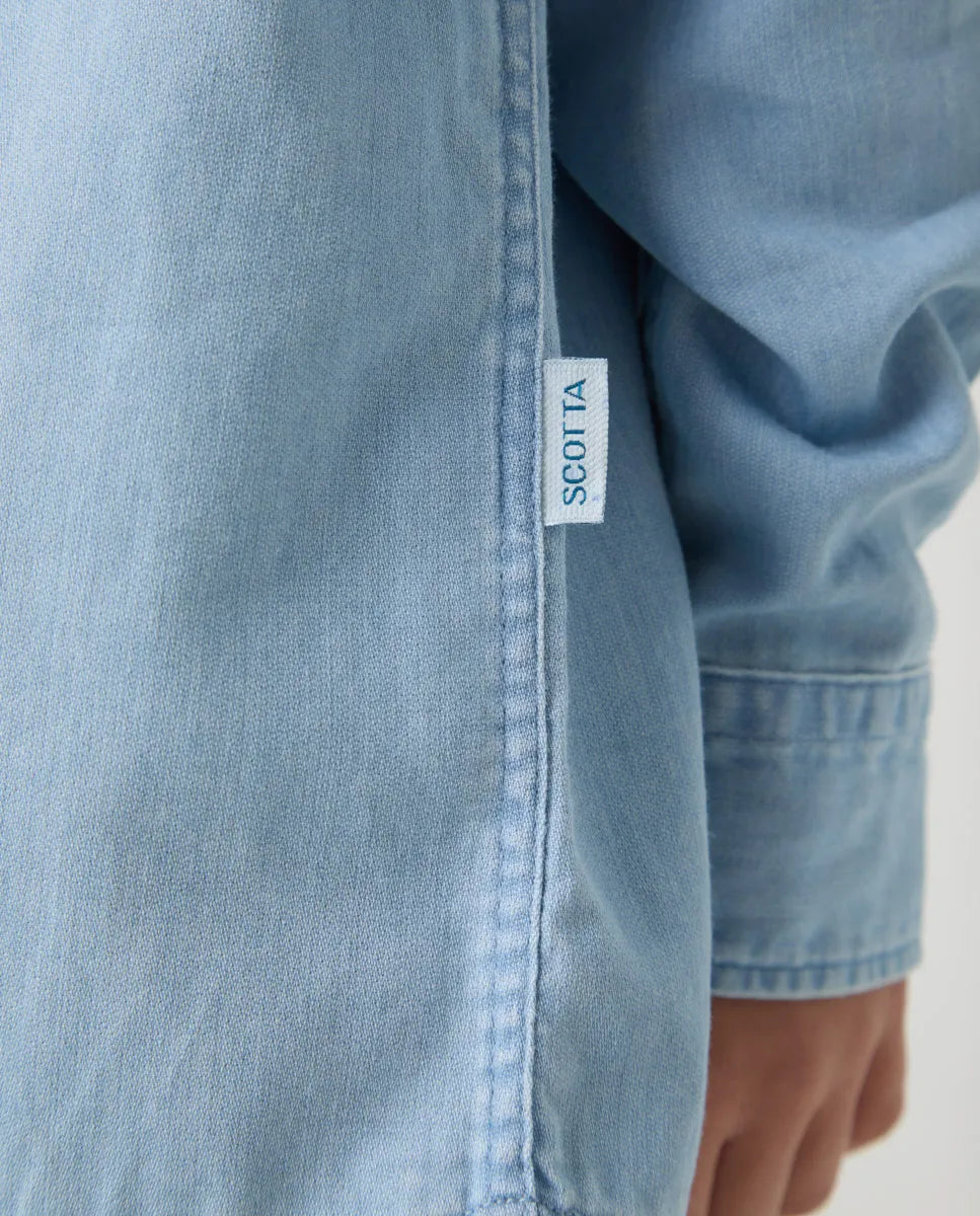 Camisa Niño Pockets Denim | SCOTTA