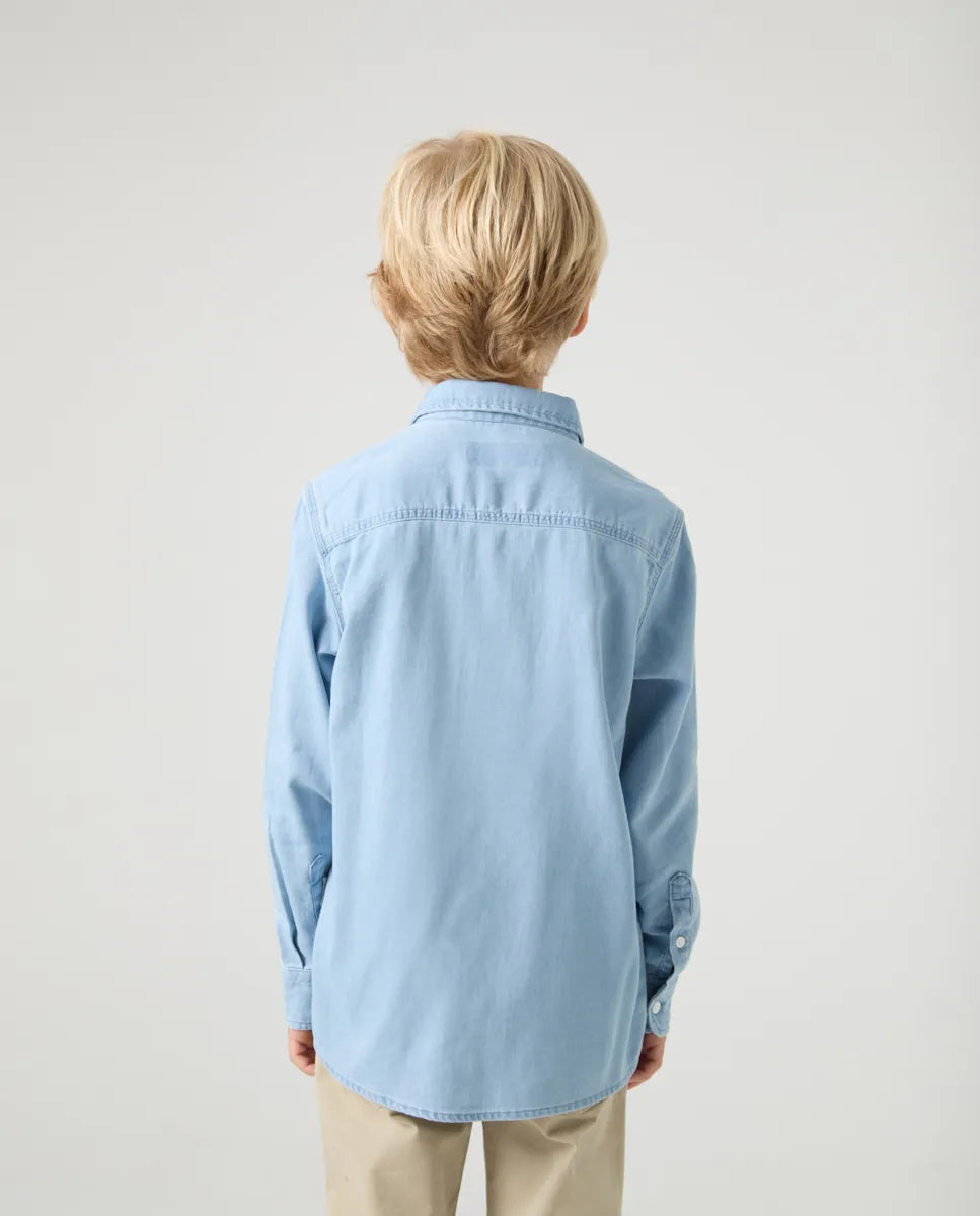 Camisa Niño Pockets Denim | SCOTTA