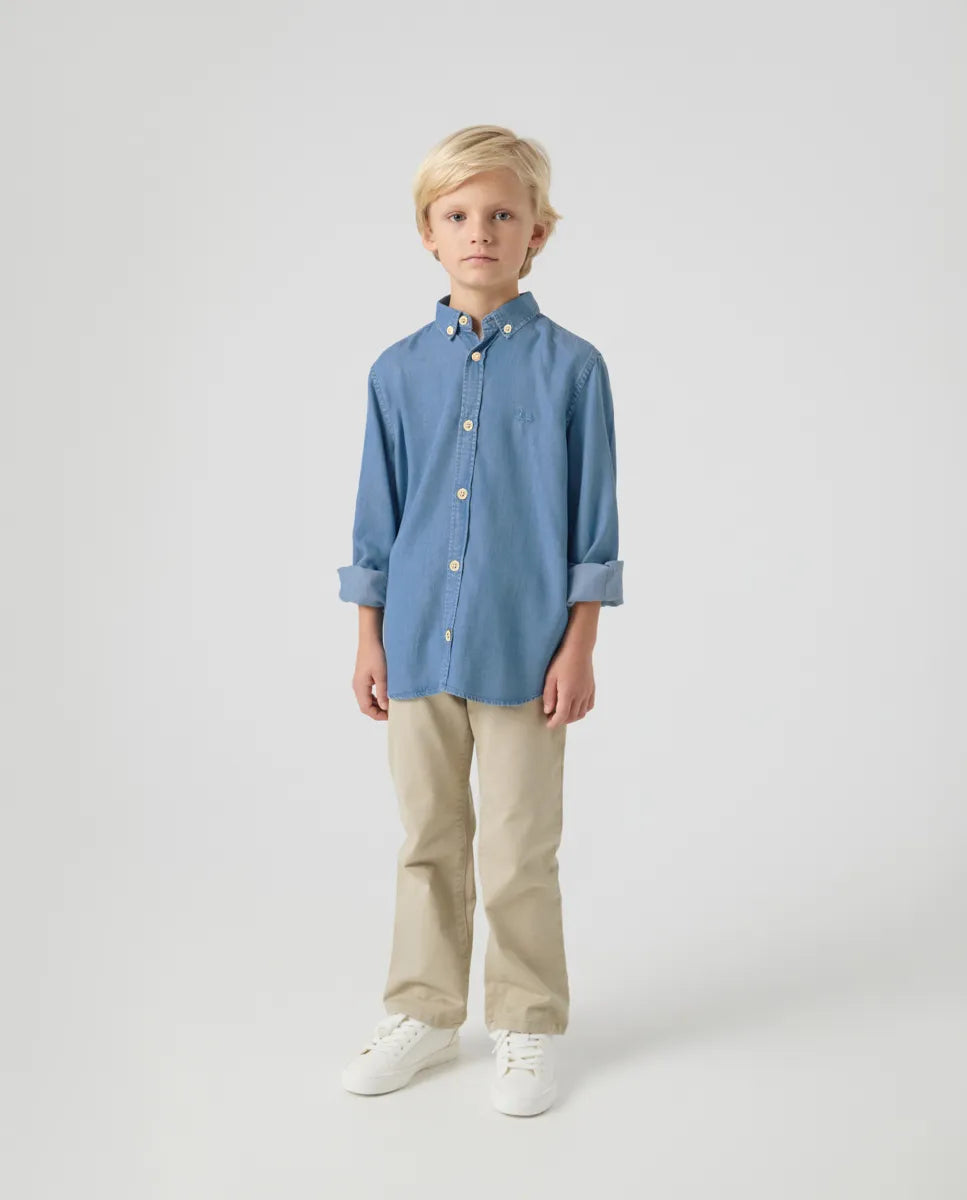 Camisa Niño Tencel Denim | SCOTTA