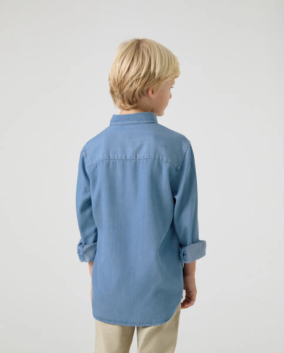 Camisa Niño Tencel Denim | SCOTTA