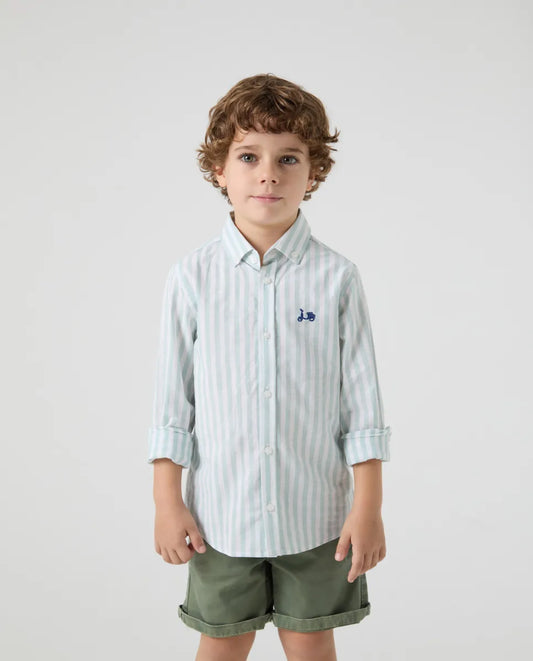 Camisa Niño Stone Verde | SCOTTA
