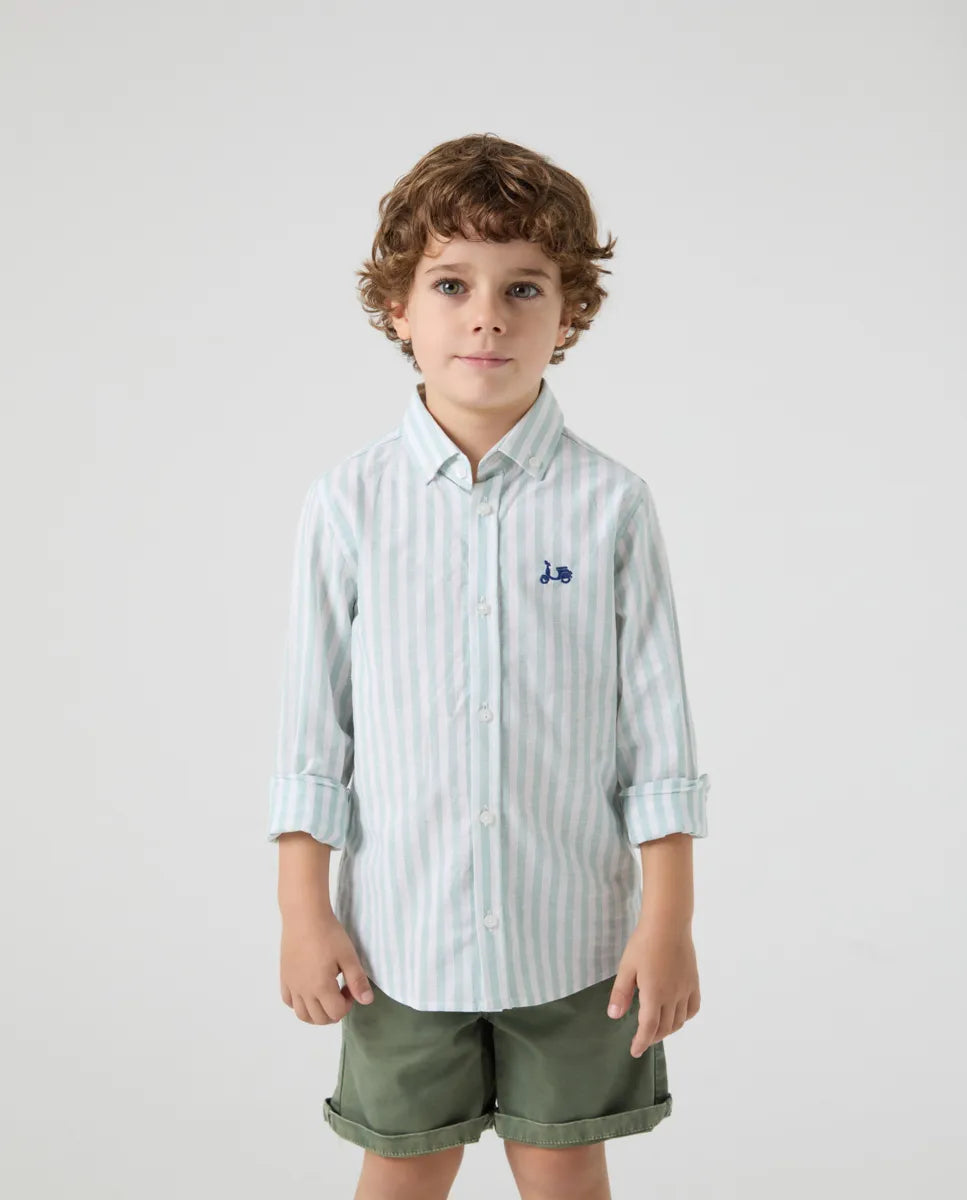 Camisa Niño Stone Verde | SCOTTA