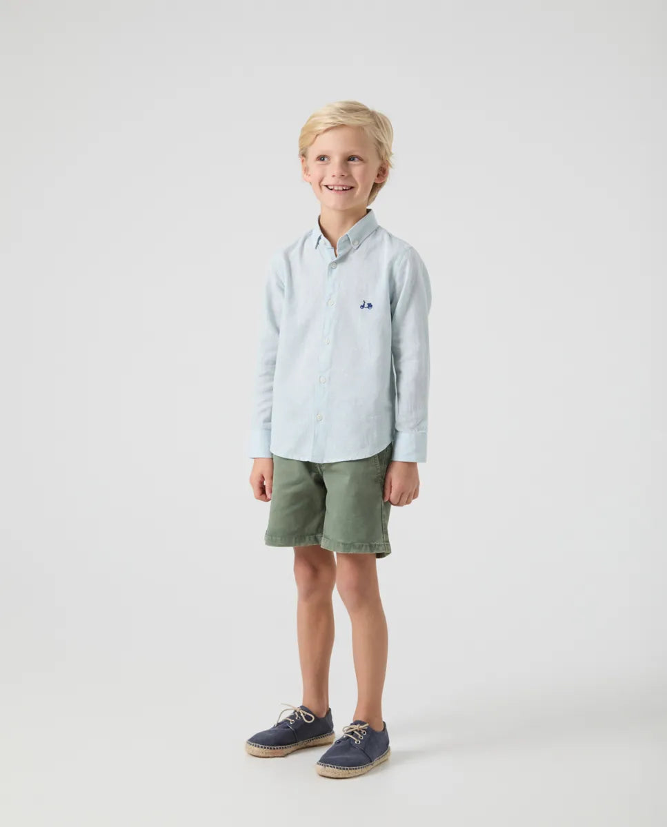 Camisa niño gallo li-co verde agua | SCOTTA