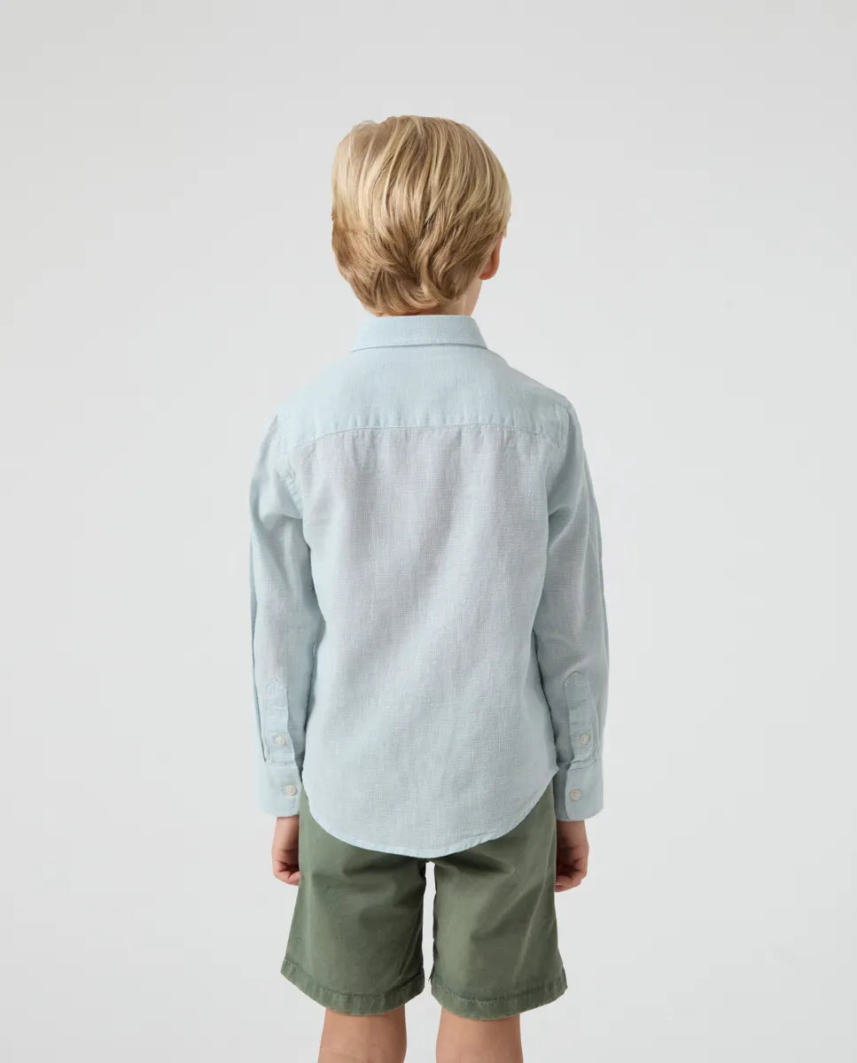Camisa niño gallo li-co verde agua | SCOTTA