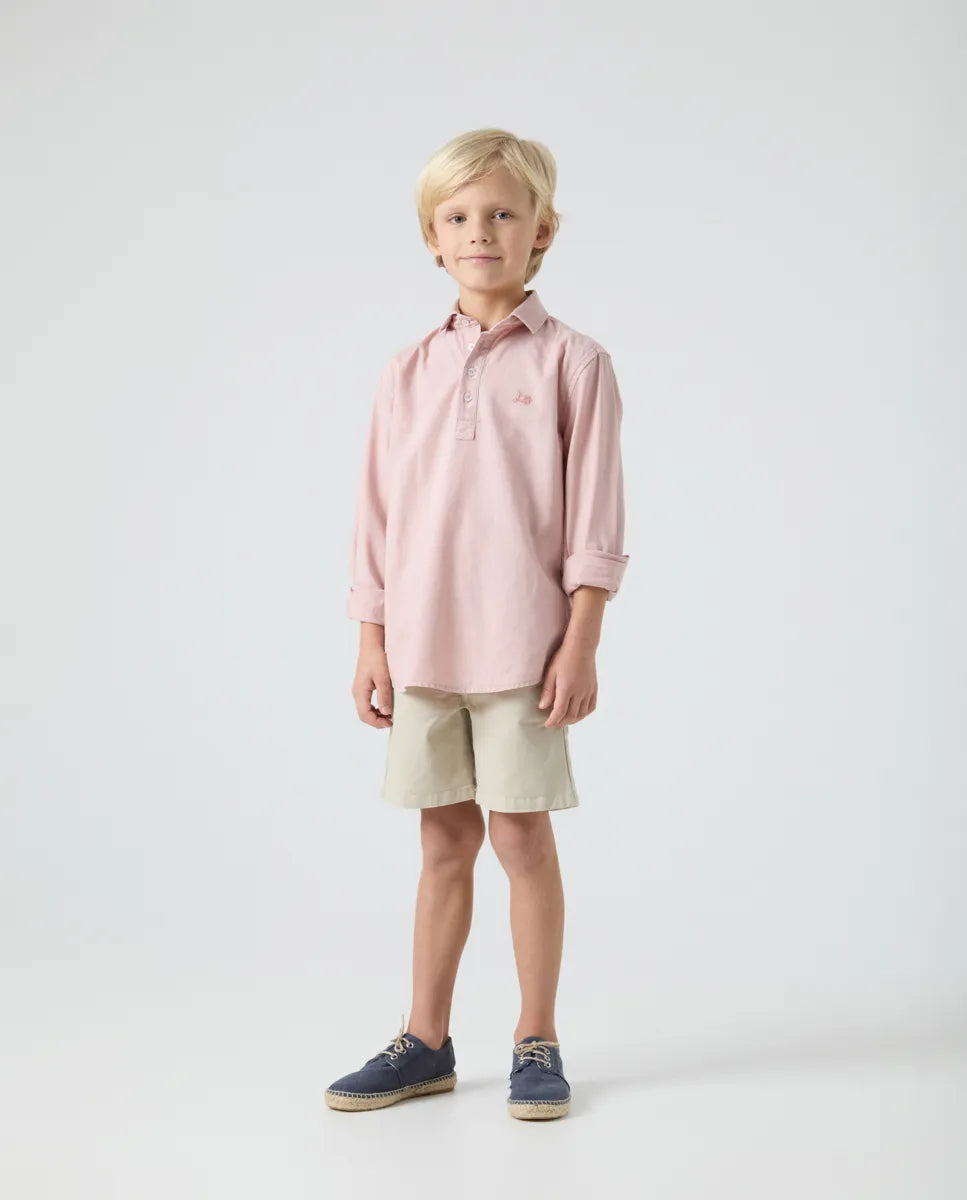 Camisa niño polera Lissome Li-Co rosa claro | SCOTTA