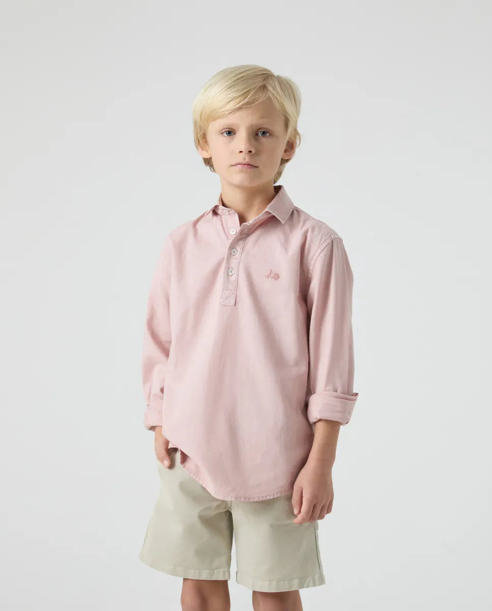 Camisa niño polera Lissome Li-Co rosa claro | SCOTTA