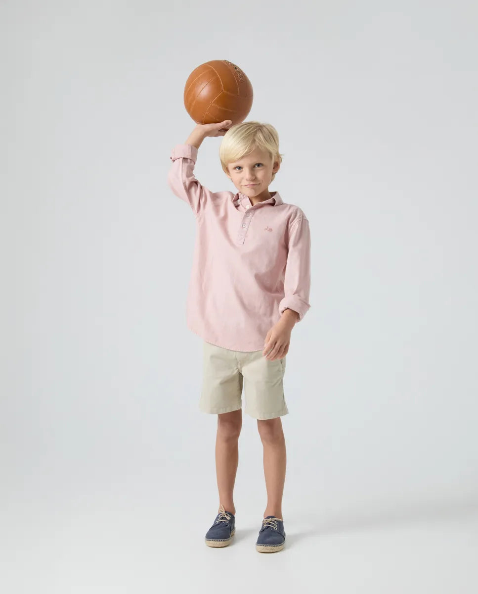 Camisa niño polera Lissome Li-Co rosa claro | SCOTTA