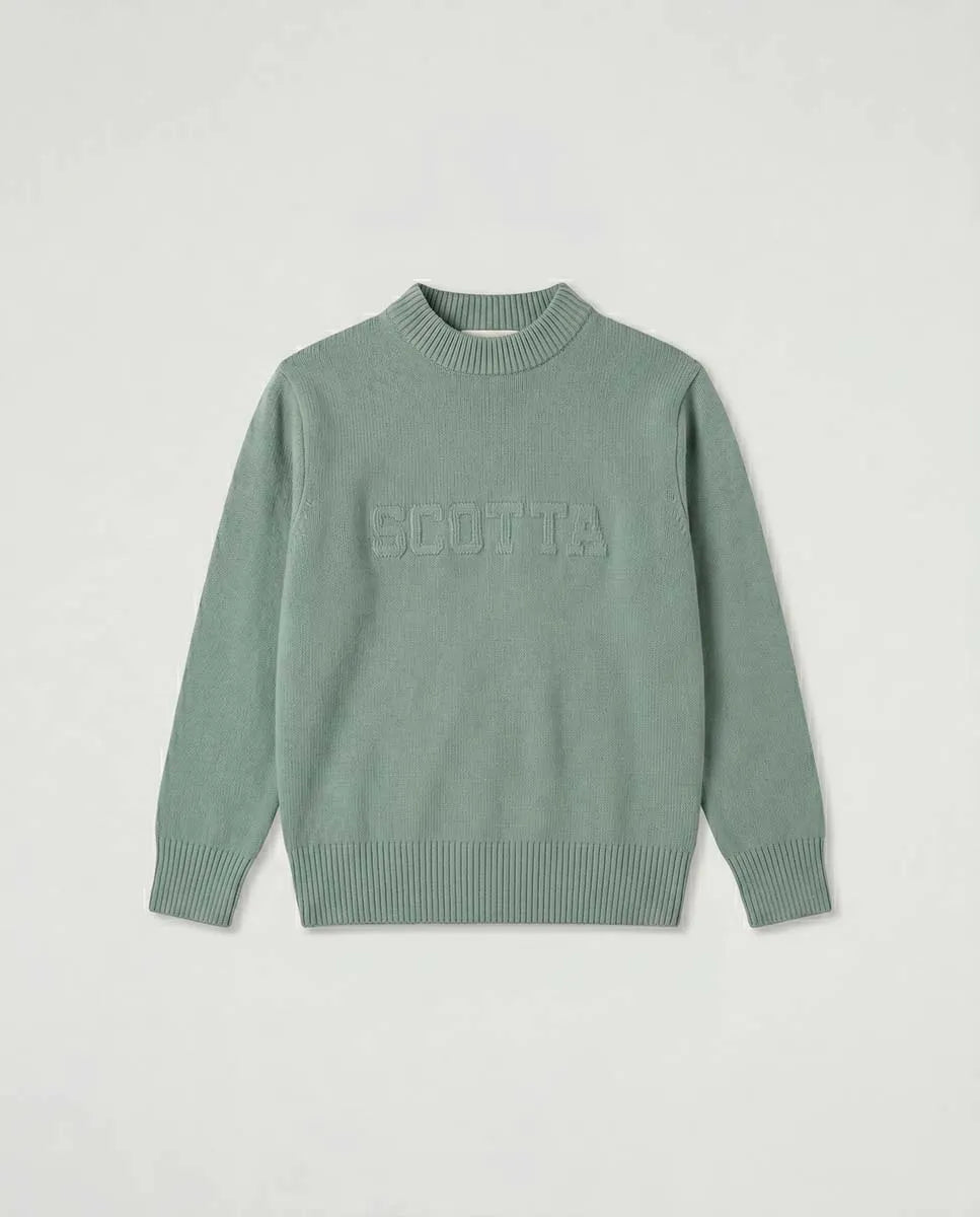 Jersey Niño Scotta Verde Grisaceo | SCOTTA