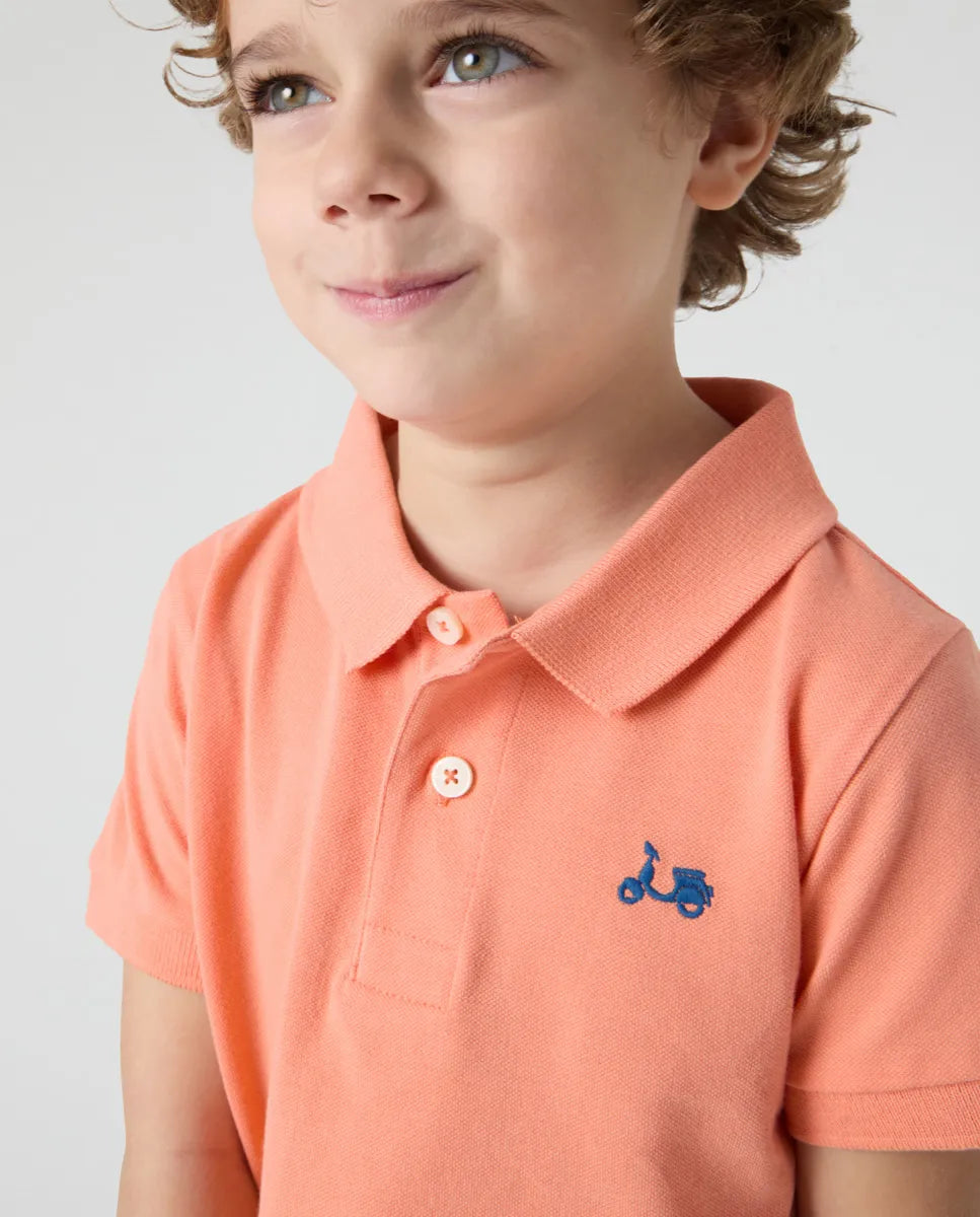 Polo Niño Classic Coral | SCOTTA