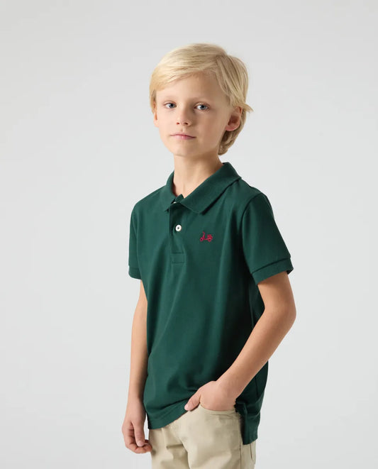 Polo Niño Classic Verde Botella | SCOTTA