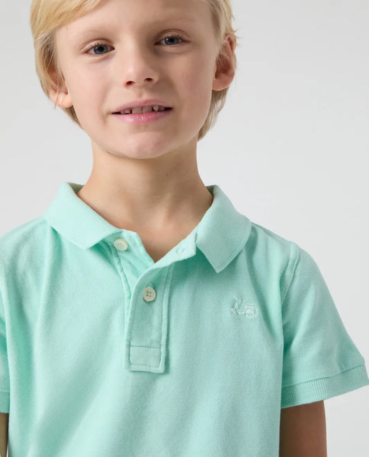 Polo niño garment verde agua | SCOTTA