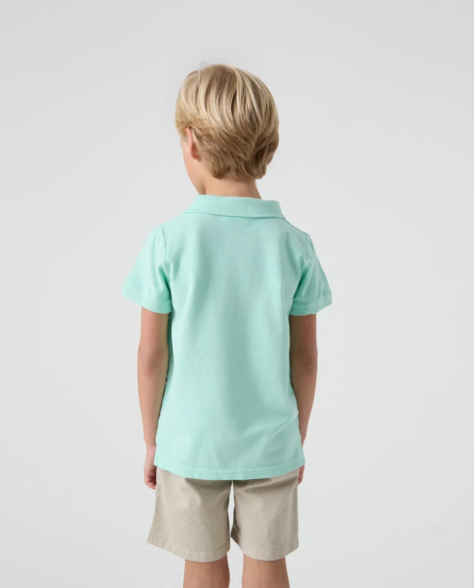 Polo niño garment verde agua | SCOTTA