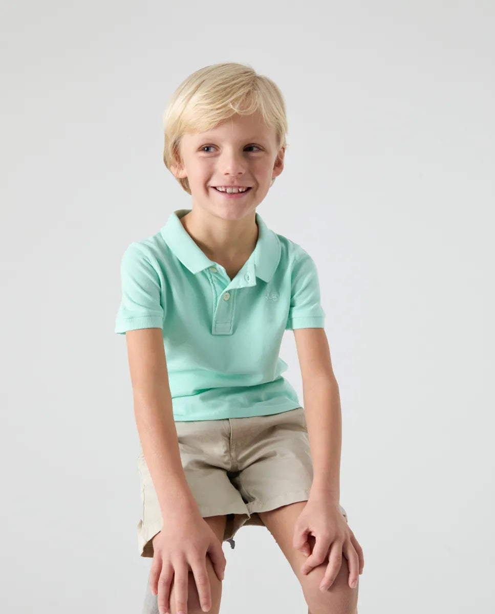 Polo niño garment verde agua | SCOTTA