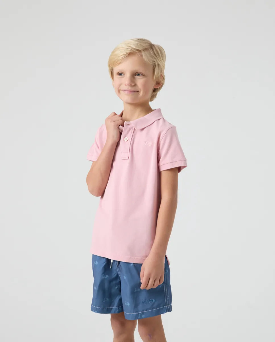 Polo Niño Garment Rosa Palo | SCOTTA