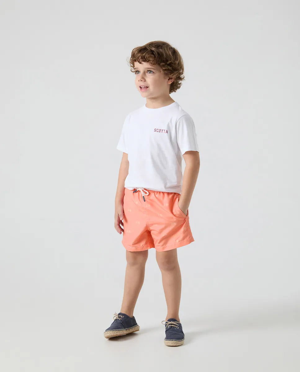 Bañador niño logo coral | SCOTTA
