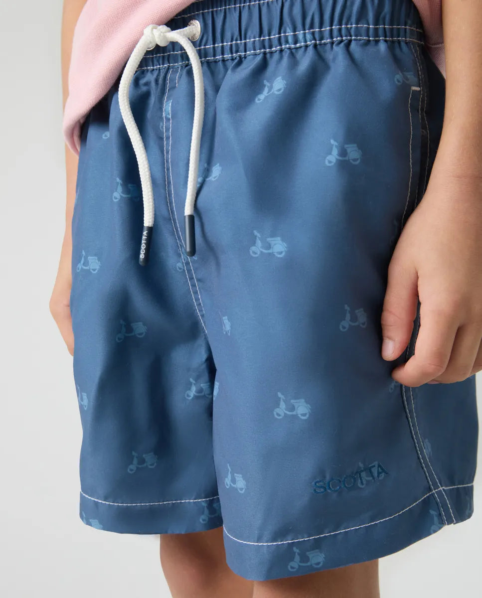 Bañador Niño Logo Denim | SCOTTA