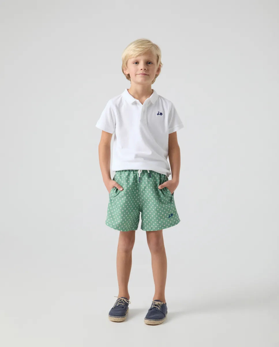 Bañador niño flowers classic khaki | SCOTTA