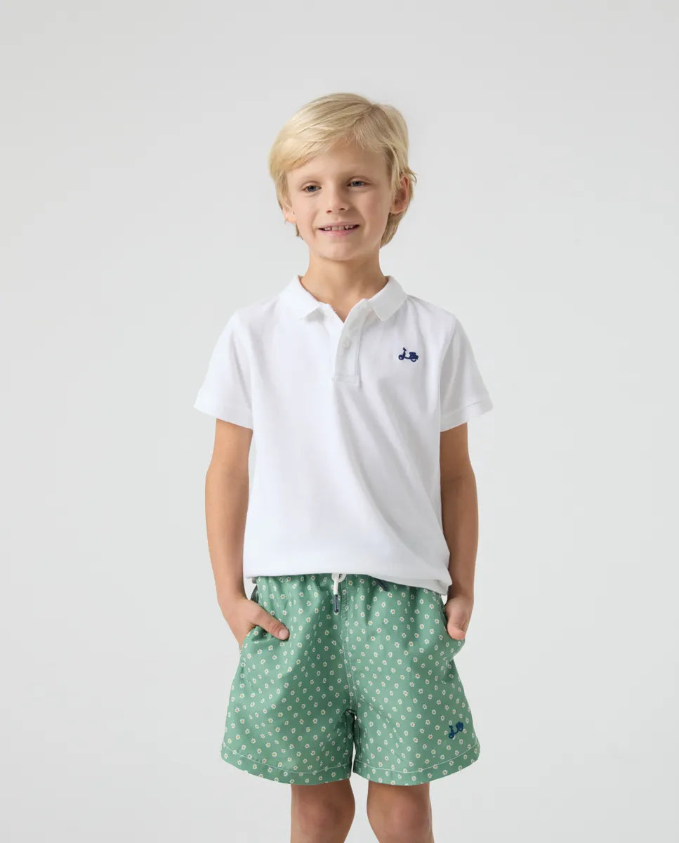Bañador niño flowers classic khaki | SCOTTA