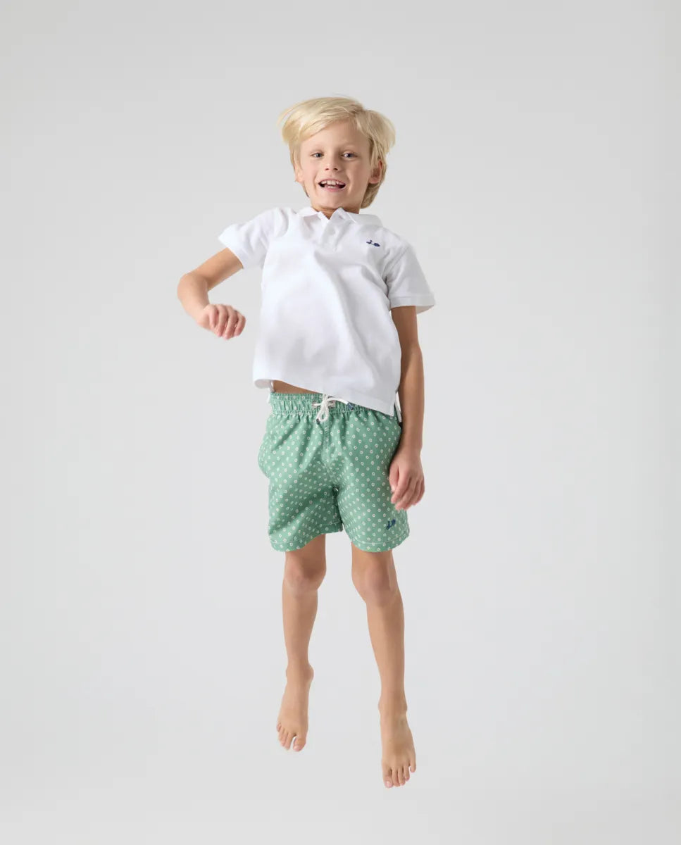 Bañador niño flowers classic khaki | SCOTTA