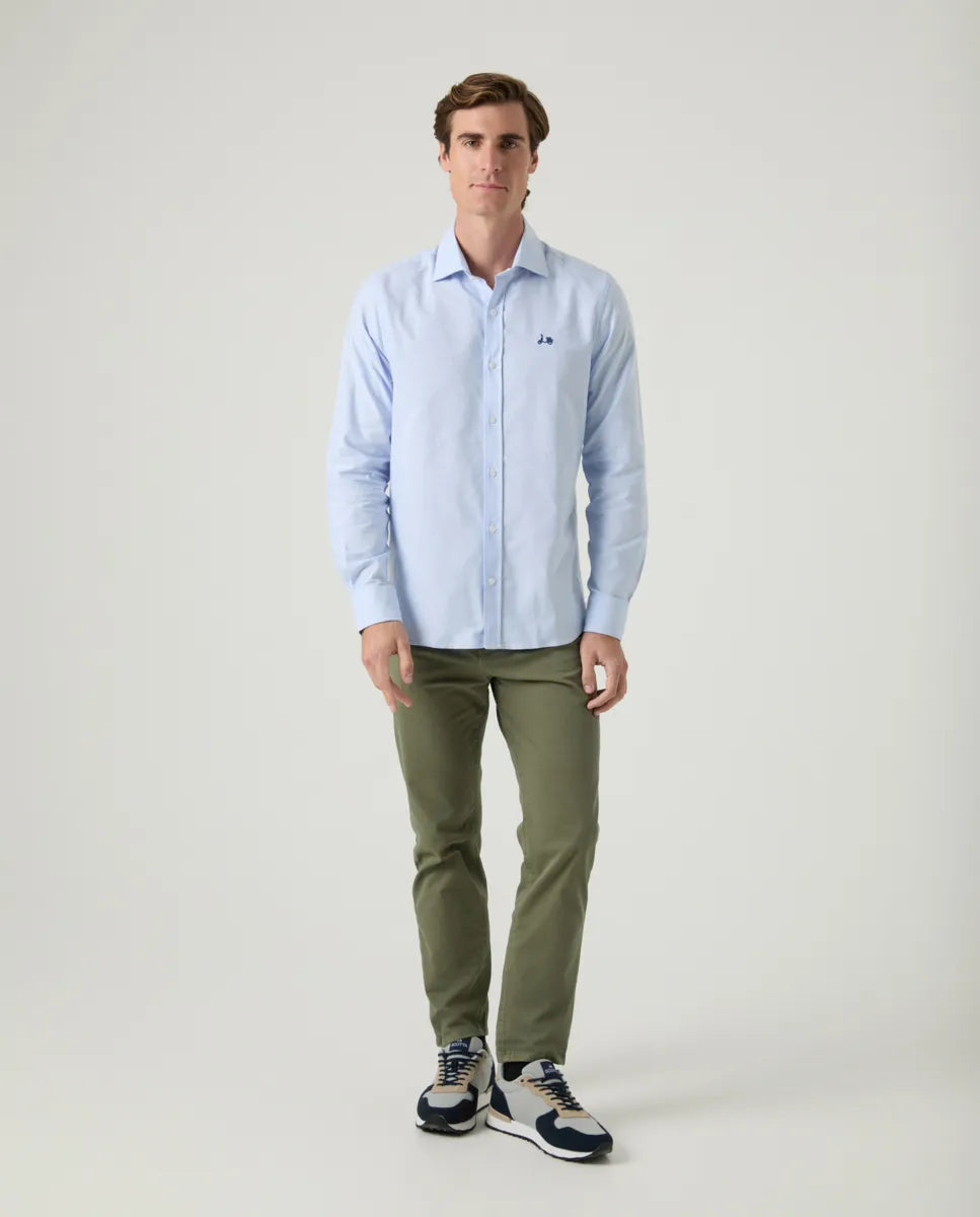 Camisa Oxford Classic Celeste | SCOTTA