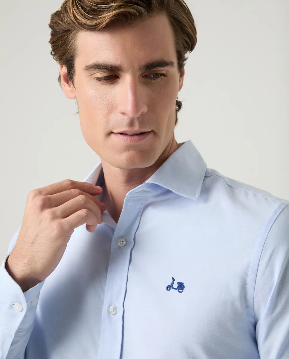 Camisa Oxford Classic Celeste | SCOTTA