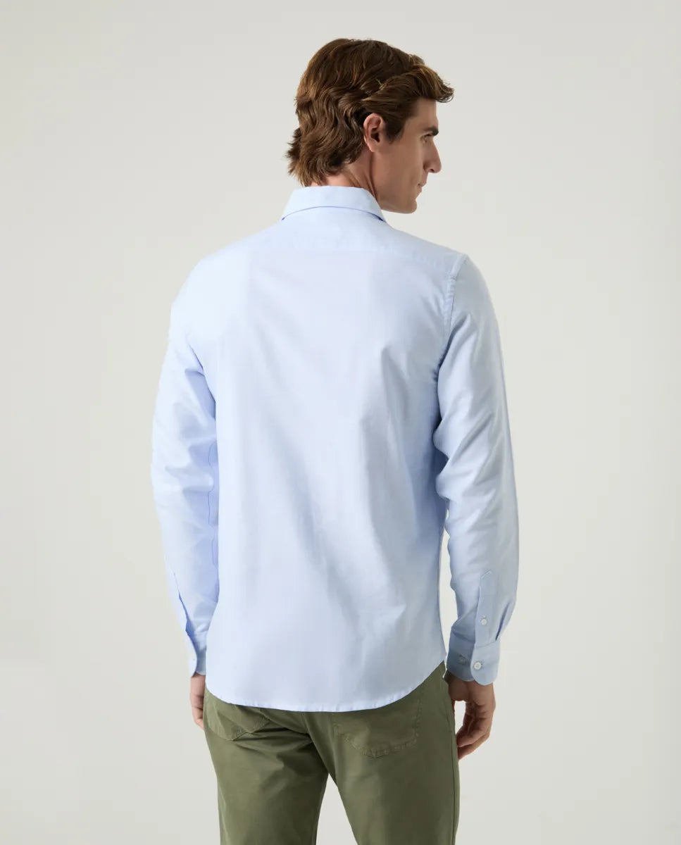 Camisa Oxford Classic Celeste | SCOTTA