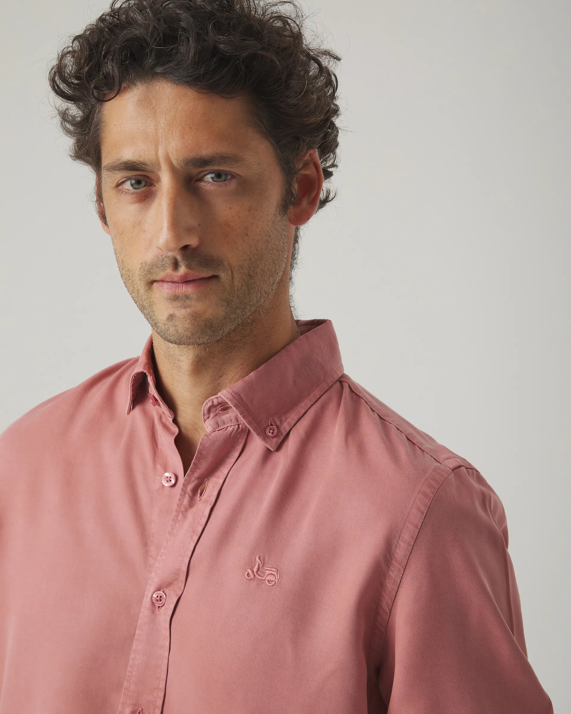 Camisa forest tencel burdeos | SCOTTA