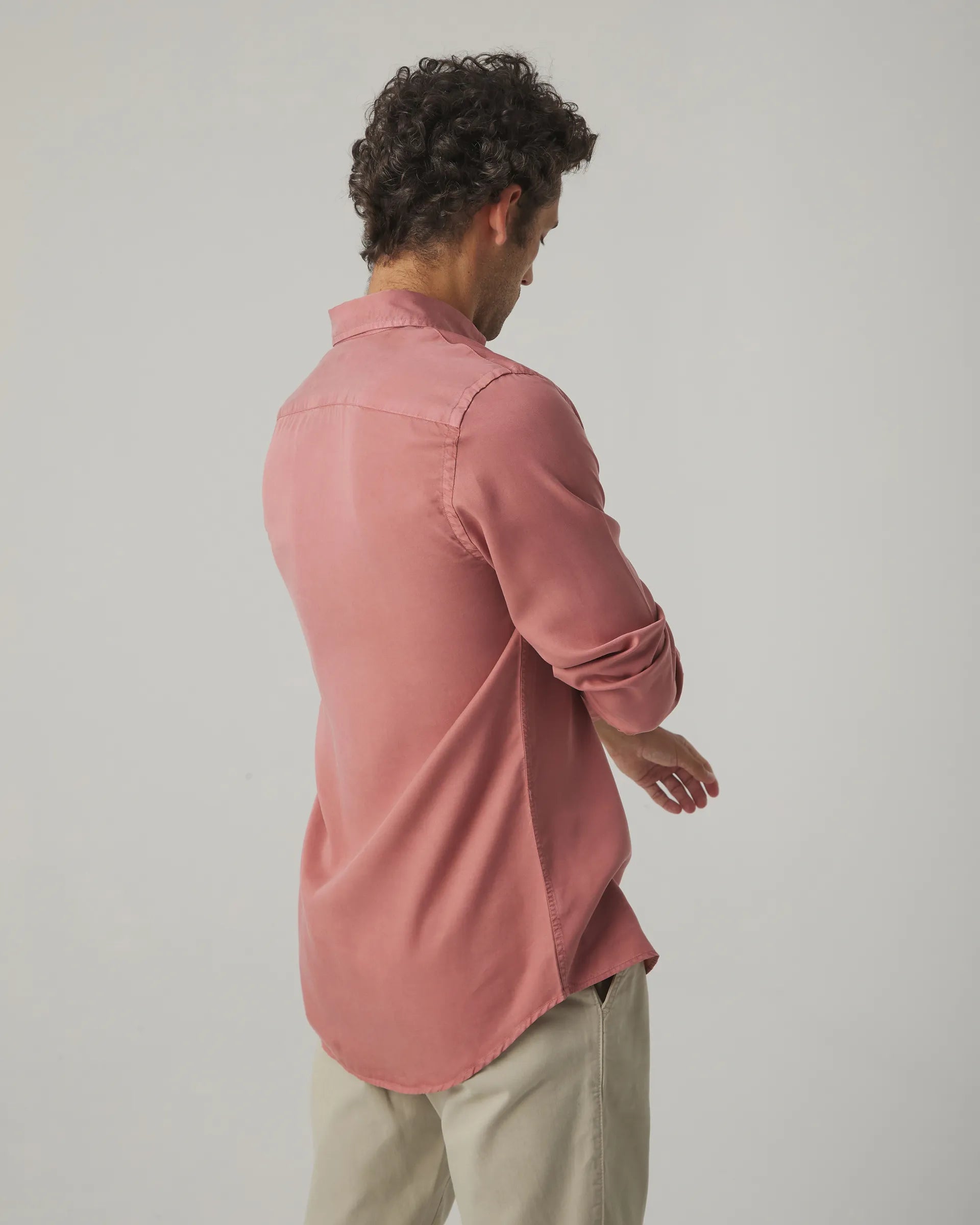 Camisa forest tencel burdeos | SCOTTA