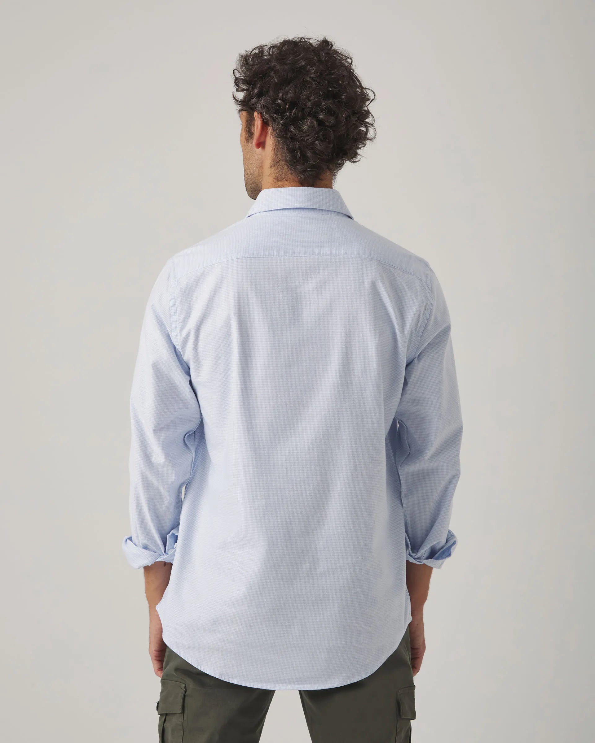 Camisa polera gallo celeste | SCOTTA