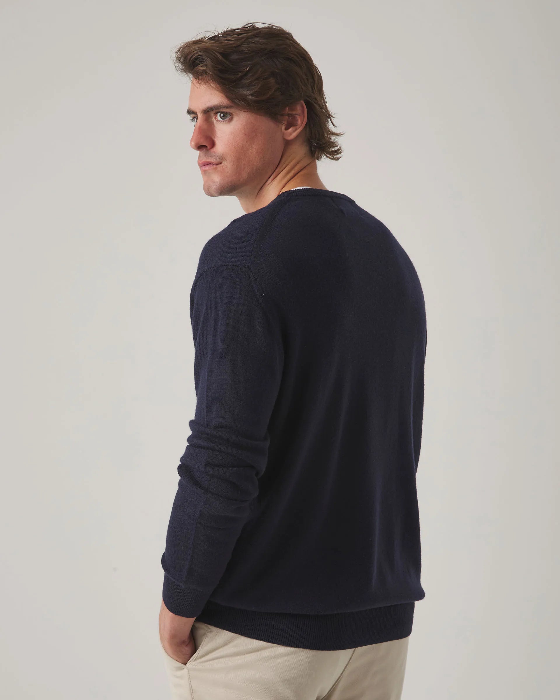 Jersey Crew Neck Merino Marino | SCOTTA