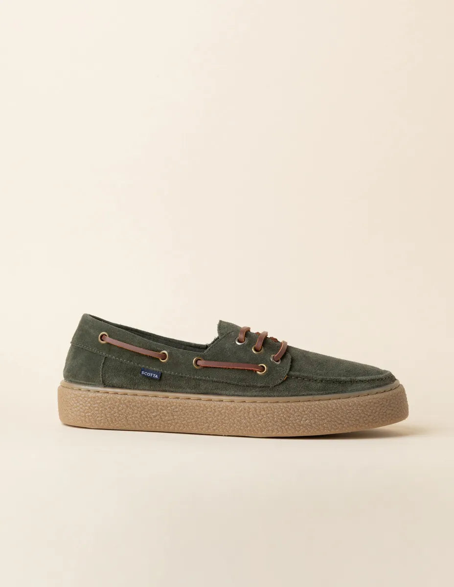 Zapato náutico sport verde | SCOTTA