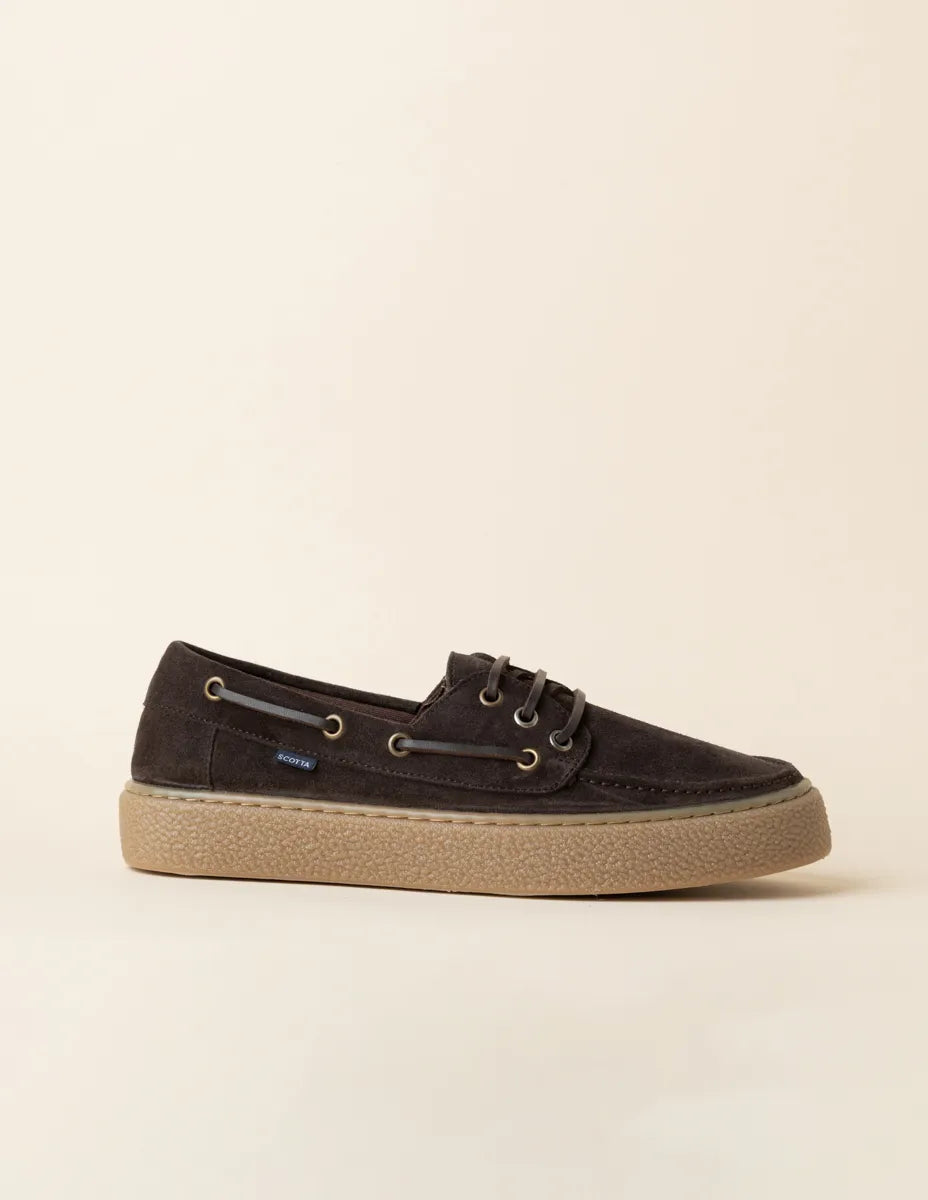 Zapato náutico sport marrón oscuro | SCOTTA