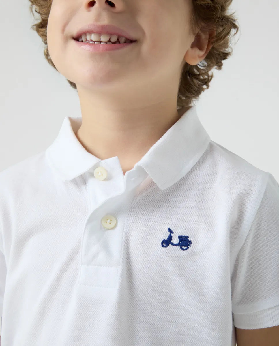 Polo Niño Classic Blanco | SCOTTA
