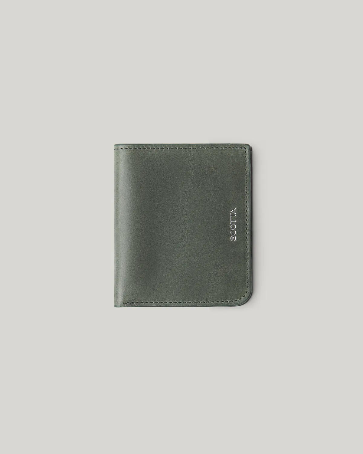 Cartera piel mate verde | SCOTTA